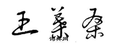 曾庆福王叶桑草书个性签名怎么写