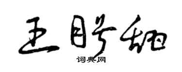 曾庆福王盼甜草书个性签名怎么写