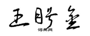 曾庆福王盼金草书个性签名怎么写