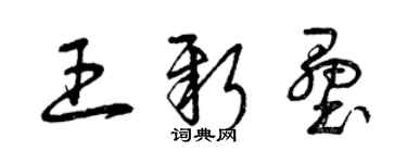 曾庆福王新垒草书个性签名怎么写