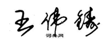 朱锡荣王伟铸草书个性签名怎么写