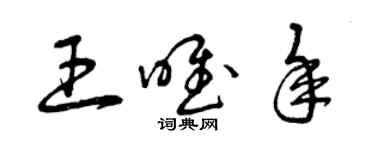 曾庆福王唯年草书个性签名怎么写