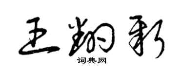 曾庆福王翻新草书个性签名怎么写