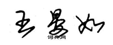 朱锡荣王晏如草书个性签名怎么写