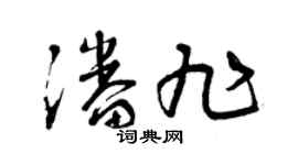曾庆福潘旭草书个性签名怎么写