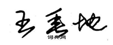 朱锡荣王垂地草书个性签名怎么写