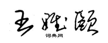 朱锡荣王雅颐草书个性签名怎么写