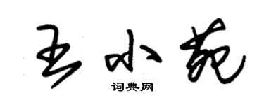 朱锡荣王小苑草书个性签名怎么写