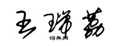 朱锡荣王瑞荔草书个性签名怎么写