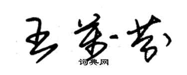 朱锡荣王万芬草书个性签名怎么写