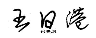 朱锡荣王日港草书个性签名怎么写