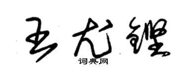 朱锡荣王尤铿草书个性签名怎么写
