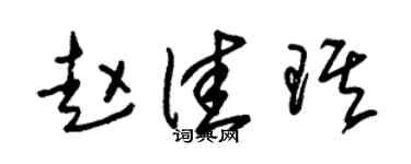 朱锡荣赵佳琪草书个性签名怎么写