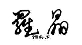 朱锡荣罗晶草书个性签名怎么写