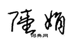 朱锡荣陆娟草书个性签名怎么写