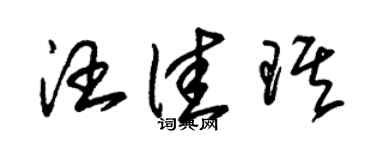 朱锡荣汪佳琪草书个性签名怎么写