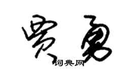 朱锡荣贾勇草书个性签名怎么写