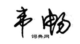 朱锡荣韦畅草书个性签名怎么写