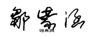 朱锡荣邹紫涵草书个性签名怎么写