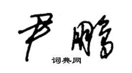 朱锡荣尹鹏草书个性签名怎么写