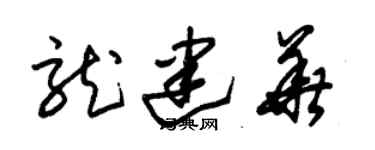 朱锡荣龙建华草书个性签名怎么写