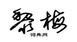 朱锡荣黎梅草书个性签名怎么写
