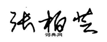 朱锡荣张柏芝草书个性签名怎么写
