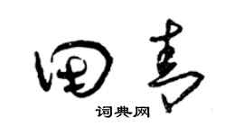 曾庆福田青草书个性签名怎么写