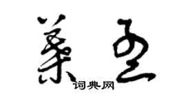 曾庆福叶孟草书个性签名怎么写