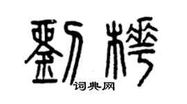 曾庆福刘桦篆书个性签名怎么写