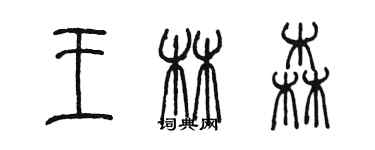 陈墨王林森篆书个性签名怎么写