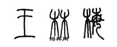 陈墨王林梅篆书个性签名怎么写