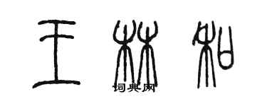 陈墨王林和篆书个性签名怎么写