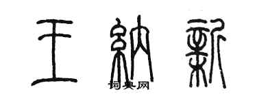 陈墨王纳新篆书个性签名怎么写