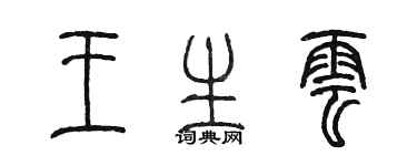 陈墨王生云篆书个性签名怎么写