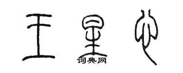 陈墨王星心篆书个性签名怎么写