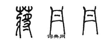 陈墨蒋丹丹篆书个性签名怎么写