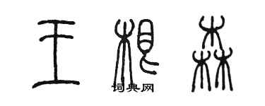 陈墨王根森篆书个性签名怎么写