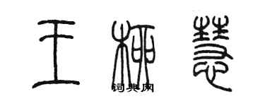 陈墨王柳慧篆书个性签名怎么写