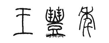 陈墨王丰年篆书个性签名怎么写