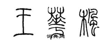 陈墨王华枫篆书个性签名怎么写