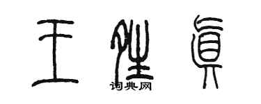 陈墨王晴真篆书个性签名怎么写
