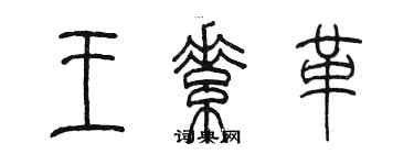 陈墨王素革篆书个性签名怎么写