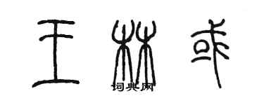 陈墨王林或篆书个性签名怎么写