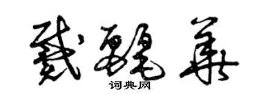 曾庆福戴丽华草书个性签名怎么写