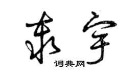 曾庆福秦宇草书个性签名怎么写