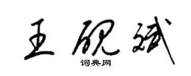 梁锦英王砚斌草书个性签名怎么写