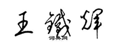 梁锦英王铁辉草书个性签名怎么写