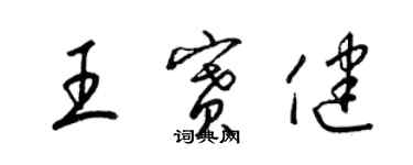 梁锦英王赛健草书个性签名怎么写