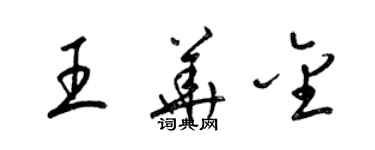 梁锦英王华金草书个性签名怎么写